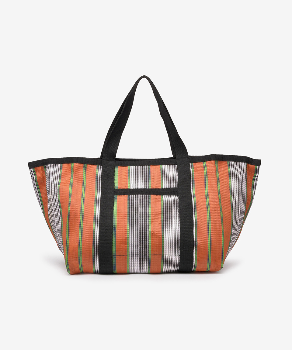 ★Isabel Marant★ Warden Striped Nylon Tote Bag Orange Multi Isabel Marant Darwen striped tote bag Isabel Marant
