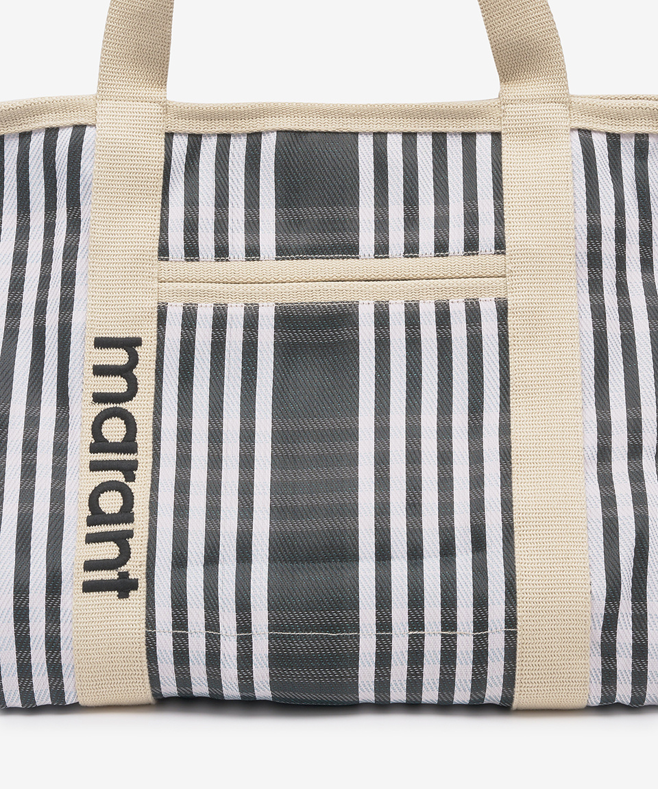 ★Isabel Marant★ Warden Striped Nylon Tote Bag Blue Multico Warden tote bag | Isabel Marant | OTTODISANPIETRO