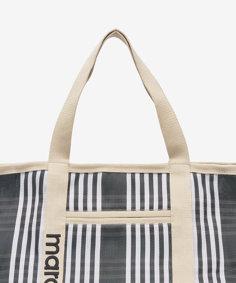 ★Isabel Marant★ Warden Striped Nylon Tote Bag Blue Multico MUSINSA | ISABEL MARANT Warden Striped Nylon Tote Bag - Blue