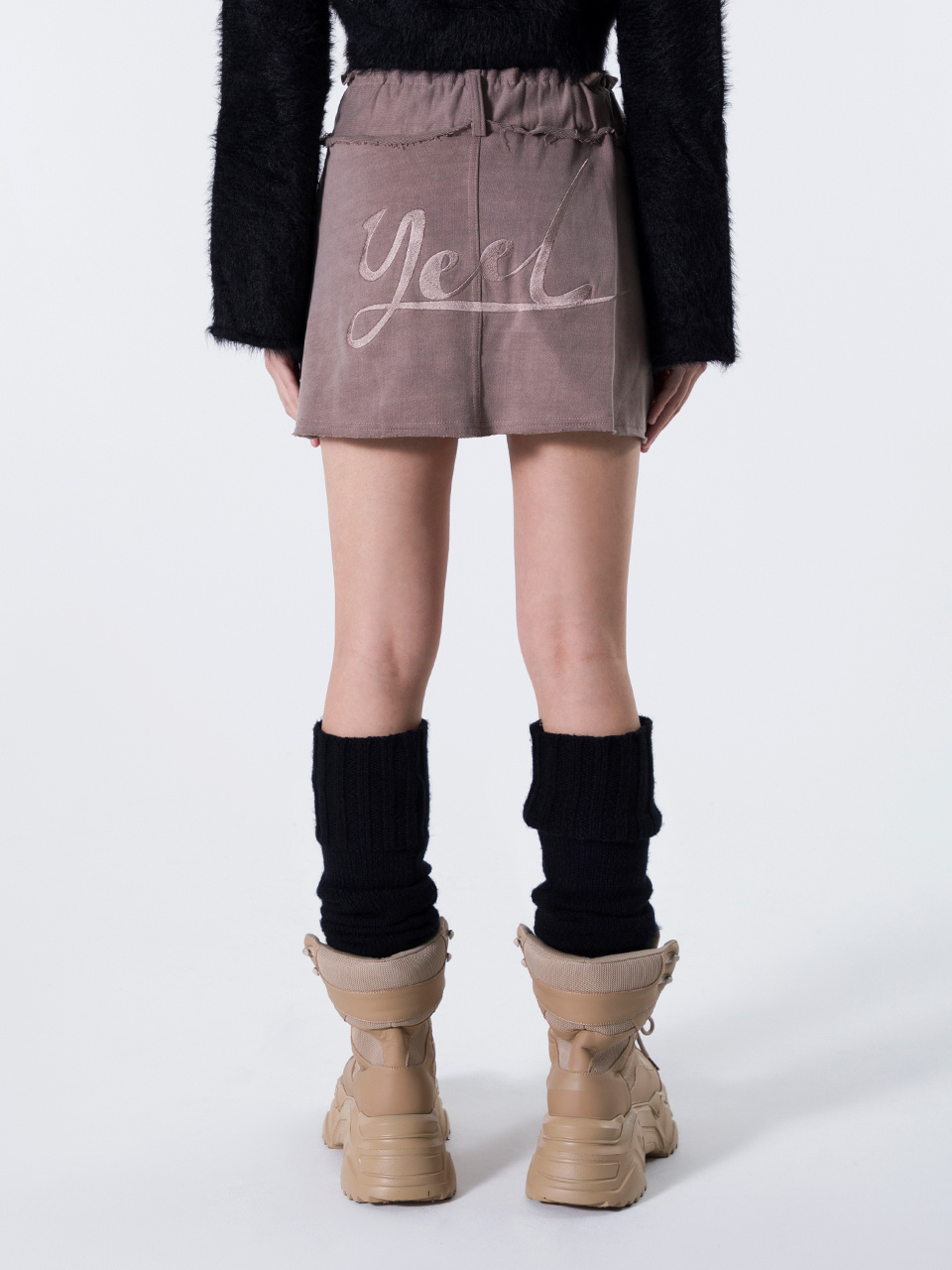 ★ Leey★ RIVET CARGO MINI SWEAT SKIRT BROWN P0000EAL 2023102313475700000037364.jpg