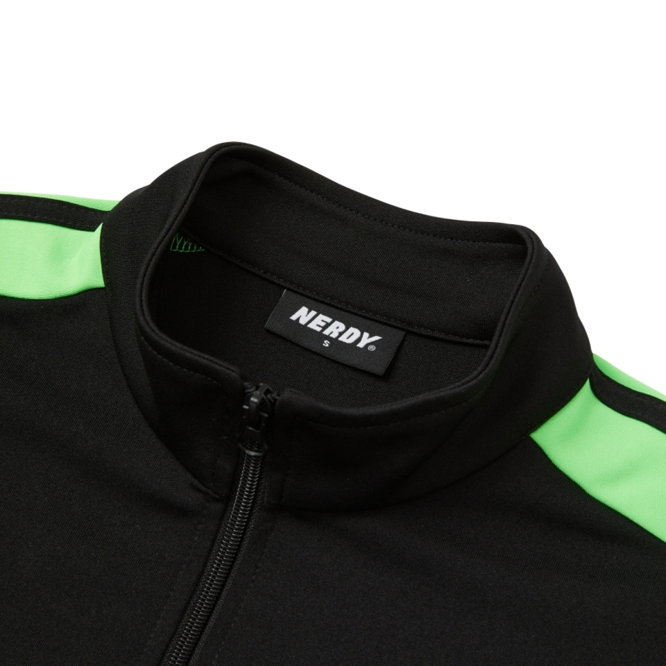 MUSINSA公式 | NERDY Pinwheel embroidery track top black2