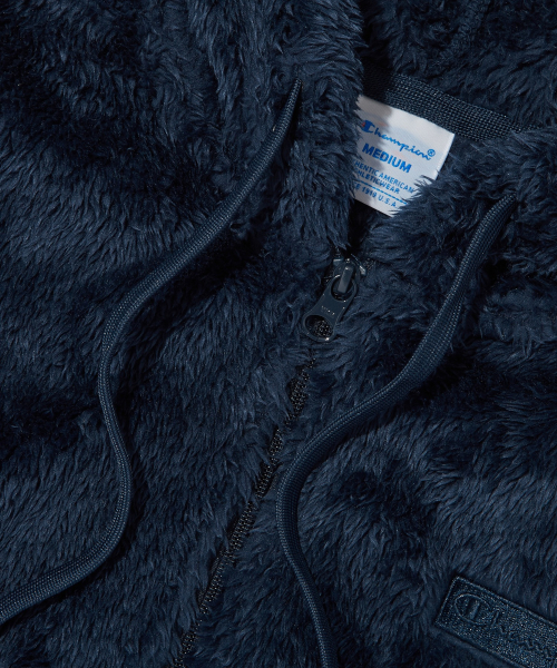 여성 셰르파 풀집업 후리스 재킷 Normal Navy