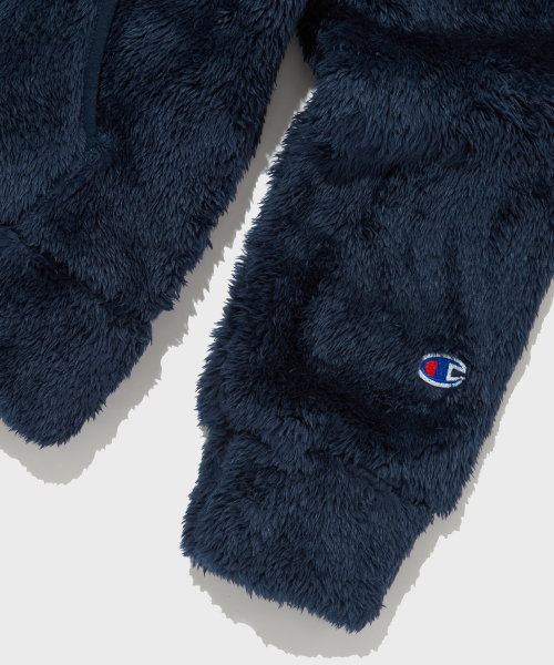 여성 셰르파 풀집업 후리스 재킷 Normal Navy