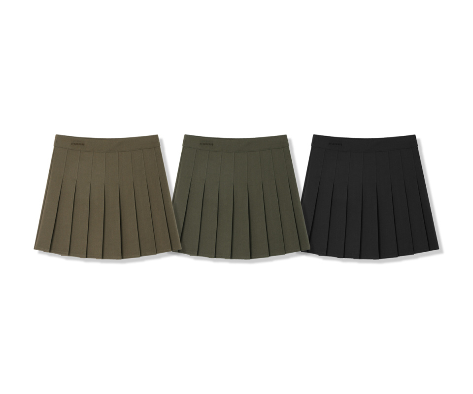 MUSINSA  AVANDRESS POCKET MINI SUEDE PLEATS SKIRT BLACK