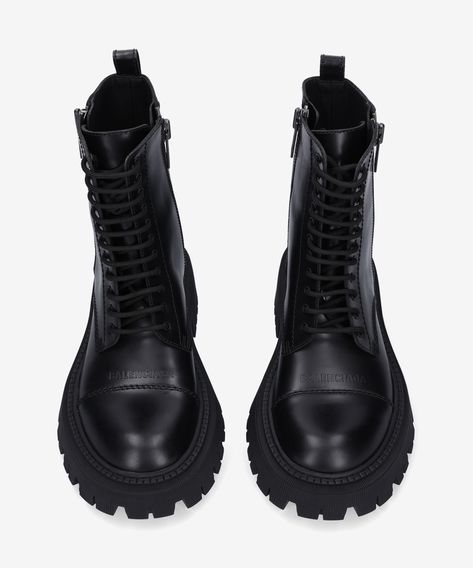 美品　BALENCIAGA TRACTOR 20MM 39 Buy Balenciaga women grey tractor 20mm lace up boots for