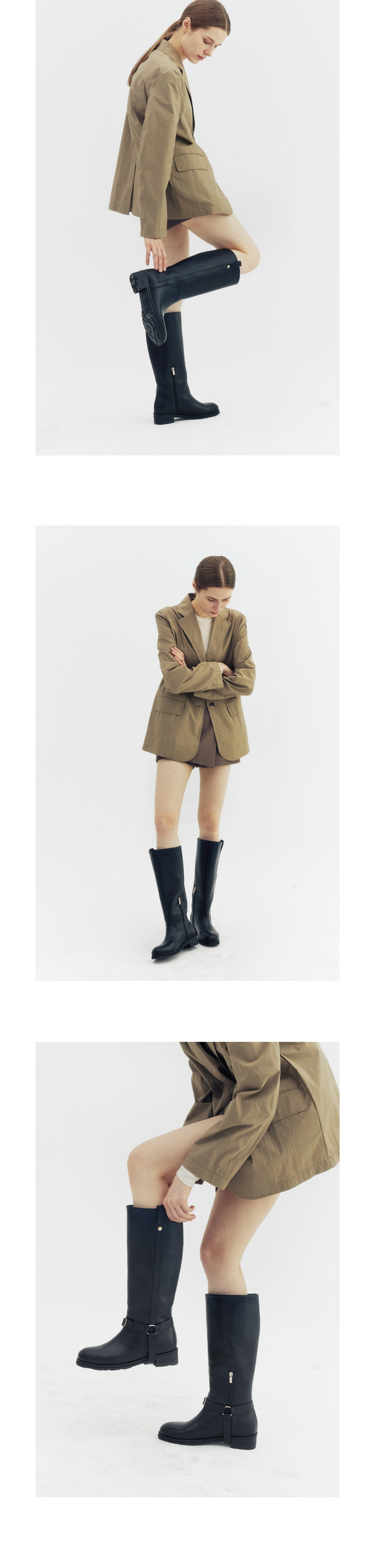 ◆KOMOREBI MUSEUM◆ Handmade buckle ankle boots I Black KM11 MUSINSA | KOMOREBI MUSEUM KM111 Handmade Leather Buckle