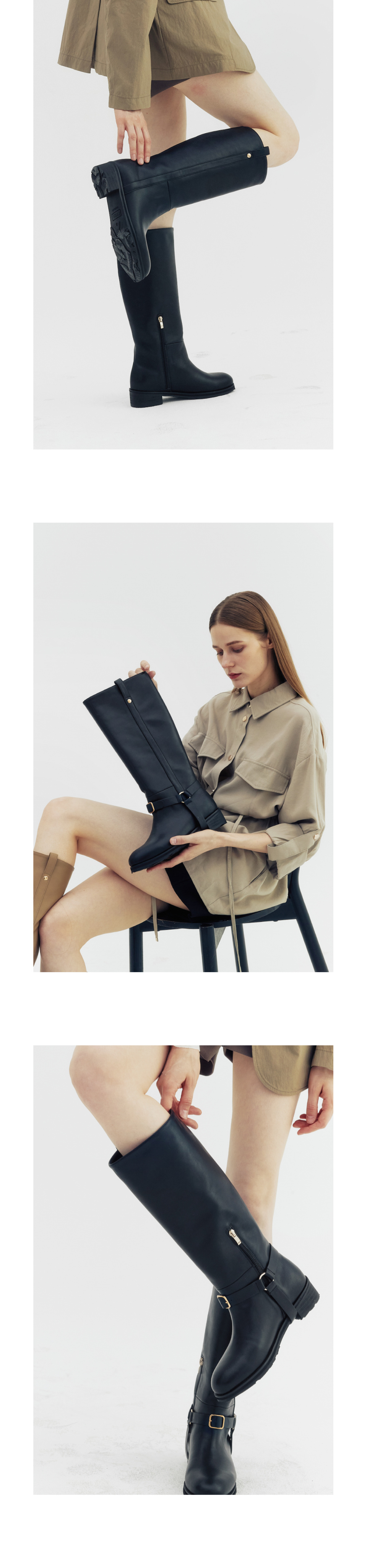 ◆KOMOREBI MUSEUM◆ Handmade buckle ankle boots I Black KM11 MUSINSA | KOMOREBI MUSEUM KM111 Handmade Leather Buckle