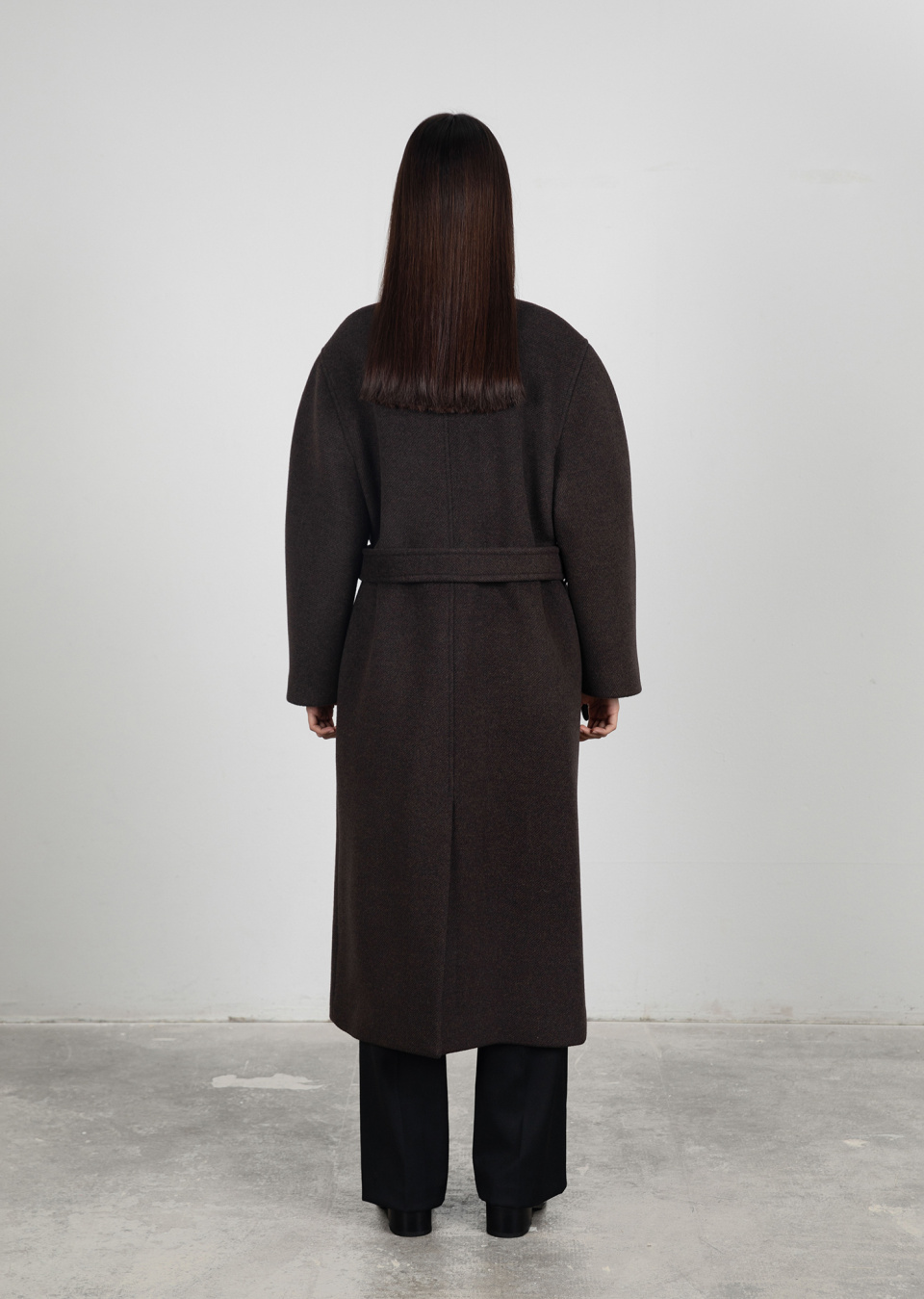 MUSINSA | AMOMENTO HOURGLASS LONG COAT (2COLORS)