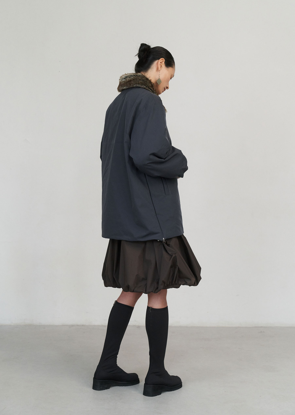 MUSINSA | AMOMENTO QUILTED REVERSIBLE JUMPER (2COLORS)