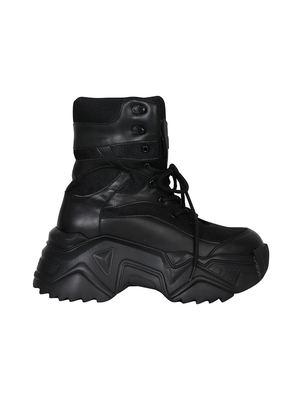 와이이이엘(YEEL) PLATFORM BOOTS SNEAKERS BLACK - 사이즈