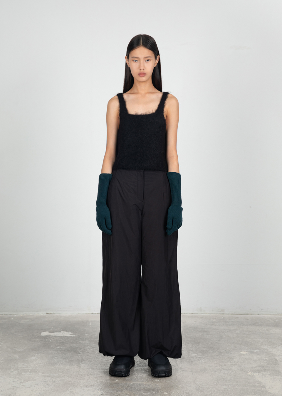 【U LAN】Blend stitch balloon banding pants MUSINSA | AMOMENTO BALLOON BANDING PANTS (2COLORS)
