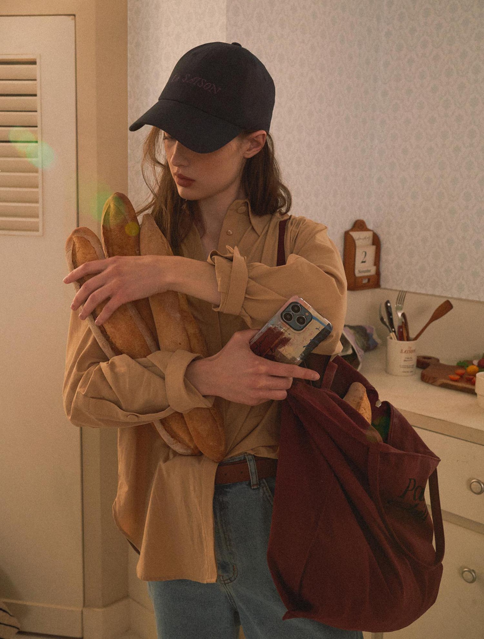 ★HOTEL PARIS CHILL★ La Saison Baseball Cap (Indigo) MUSINSA公式 | HOTEL PARIS CHILL La Saison Baseball Cap (Indigo)