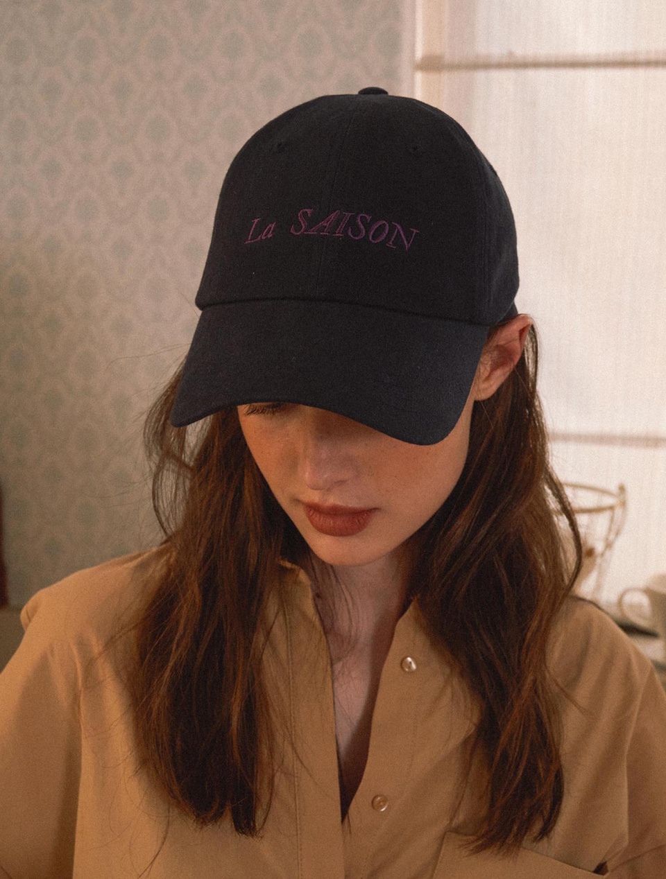 ★HOTEL PARIS CHILL★ La Saison Baseball Cap Indigo 호텔파리칠(HOTEL PARIS CHILL) La Saison Baseball Cap (Indigo