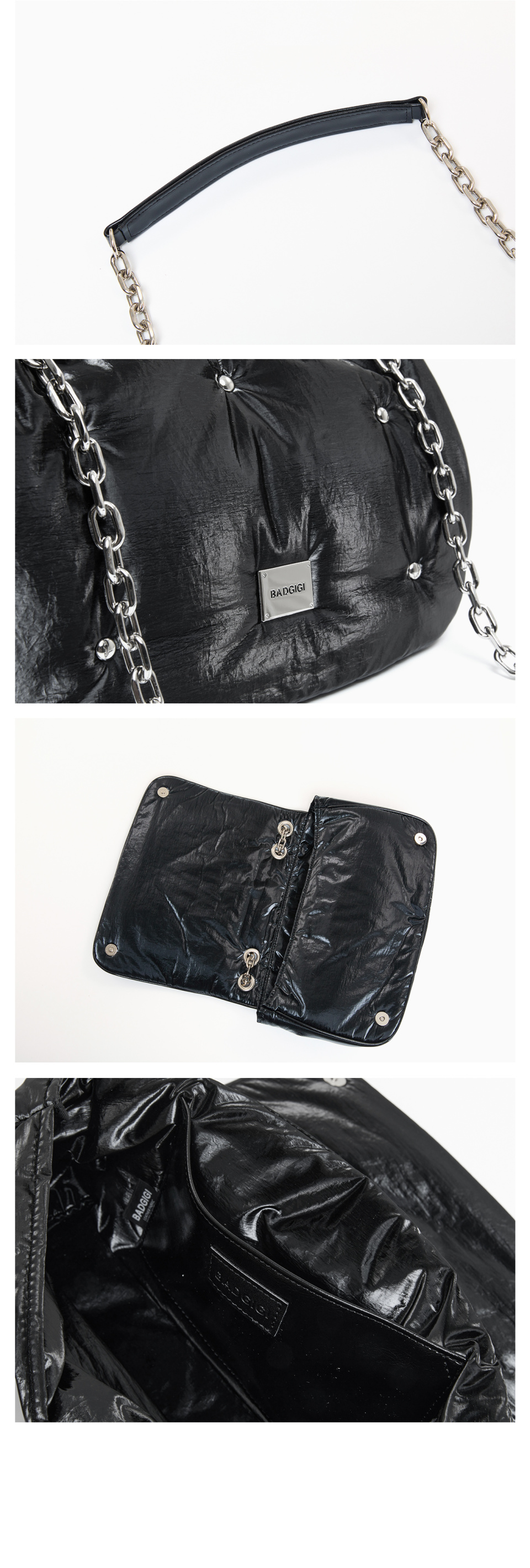 BADGIGI Chain cushion padded shoulderbag