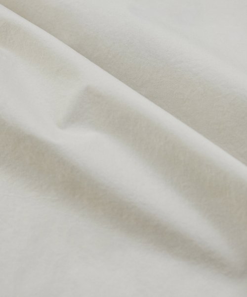 STAND COLLAR SHIRT, LIGHT BEIGE