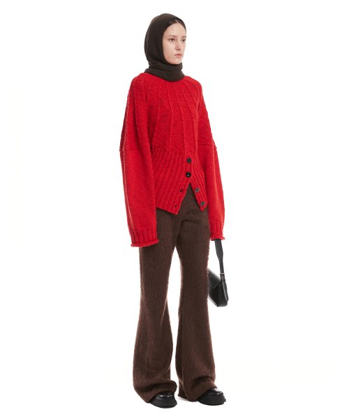 Brown Brushed Pants