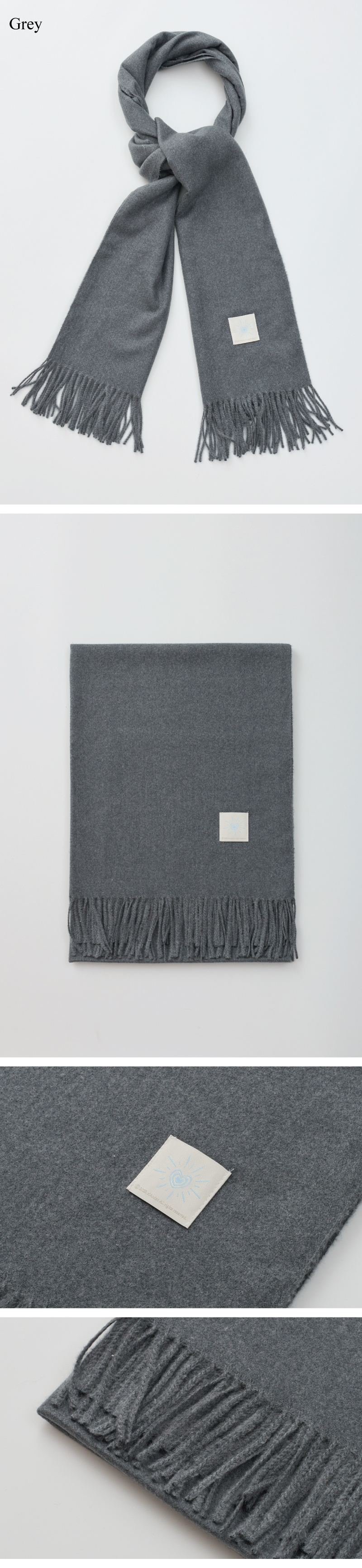 리엔드코(RIANDCO) 베이직 체크 니트 머플러 - 8COLOR