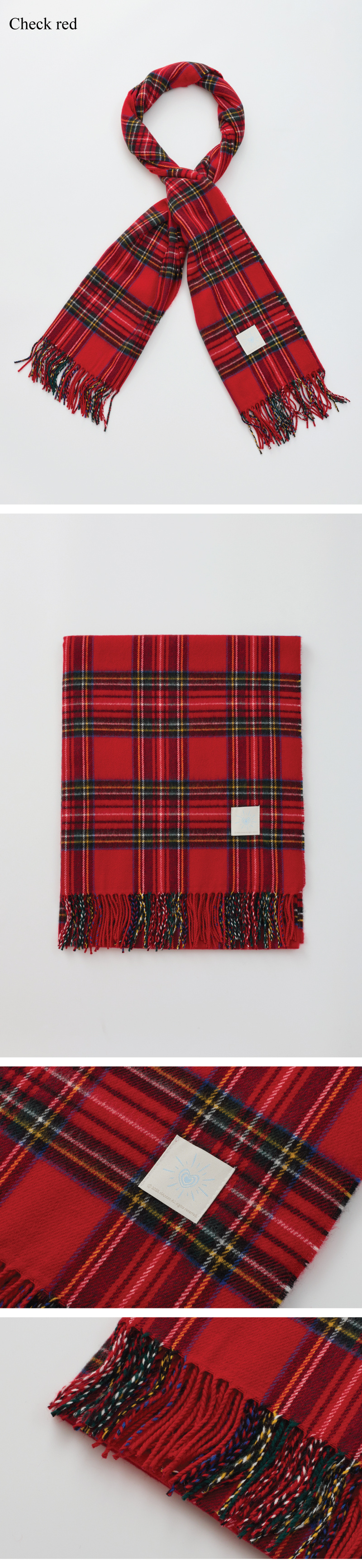 리엔드코(RIANDCO) 베이직 체크 니트 머플러 - 8COLOR