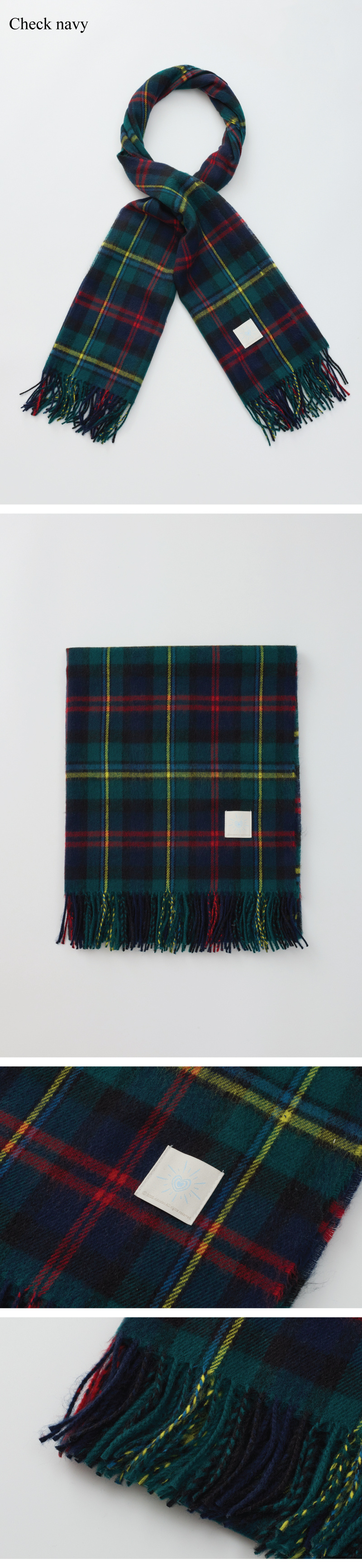 리엔드코(RIANDCO) 베이직 체크 니트 머플러 - 8COLOR