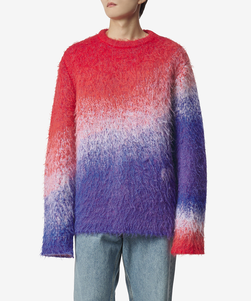 ERL 22AW gradient mohair sweaterアイドル多数着用 【公式通販】