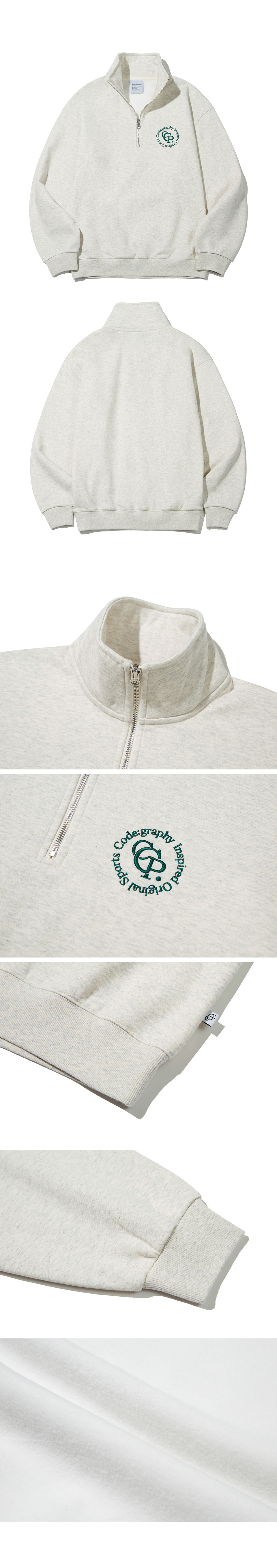 ☆関税込☆Codegraphy★CGP Circle Half Zip Up Setup LONG★ codegraphy トレーナー スウェット CGP arch logo color