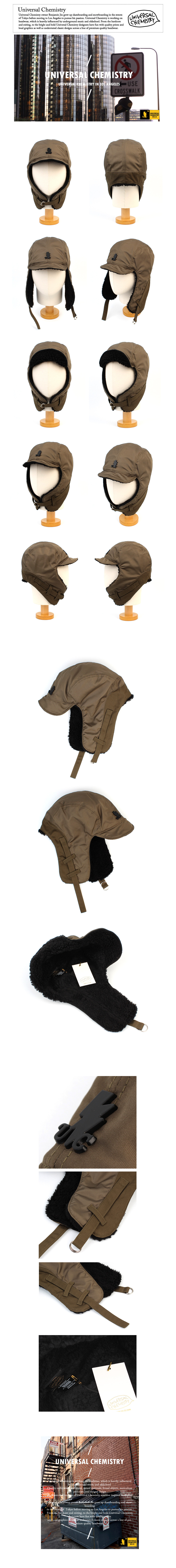 │UNIVERSAL CHEMISTRY│ Gwidali hat Poly Khaki Aviator Hat MUSINSA | UNIVERSAL CHEMISTRY Poly Khaki Aviator Hat