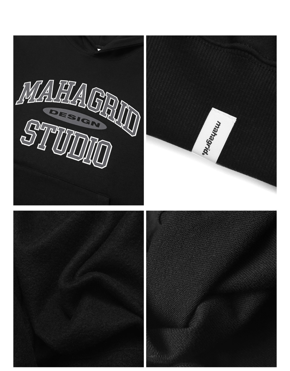 さらに100円引き◆MAHAGRID◆21FW COLLEGE LOGO HOODIE MUSINSA | MAHAGRID COLLEGE LOGO HOODIE_BLACK