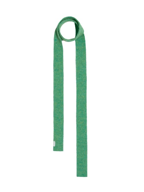BRUSH KNIT MUFFLER - APPLE GREEN