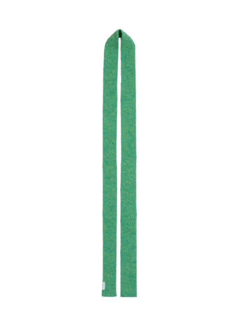 BRUSH KNIT MUFFLER - APPLE GREEN