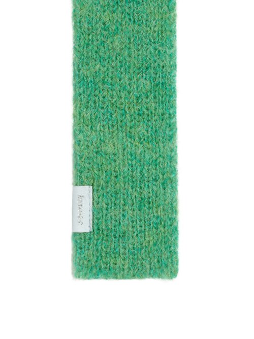 BRUSH KNIT MUFFLER - APPLE GREEN