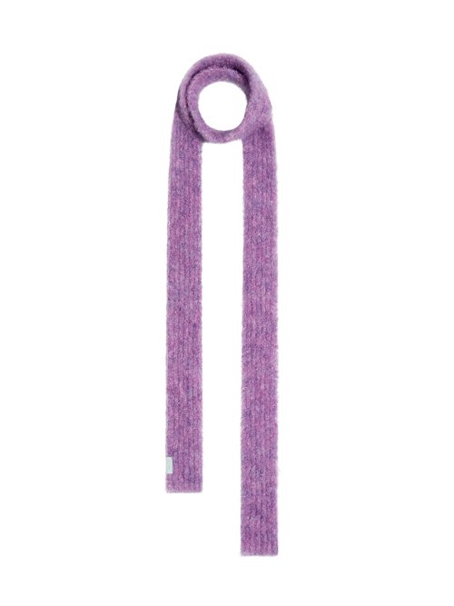 BOUCLE KNIT MUFFLER - FUCHSIA PURPLE