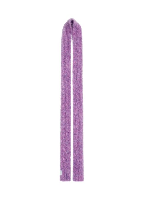 BOUCLE KNIT MUFFLER - FUCHSIA PURPLE