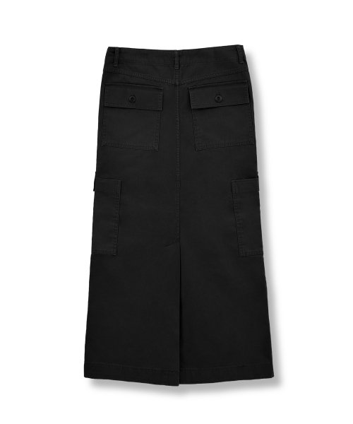 W Fatigue Skirt, Black