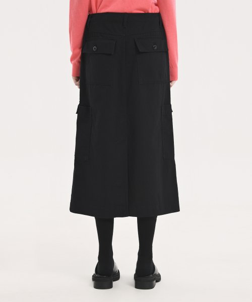 W Fatigue Skirt, Black