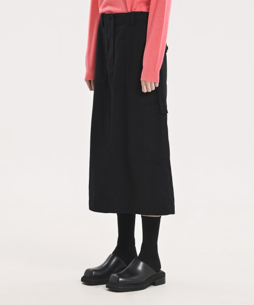W Fatigue Skirt, Black