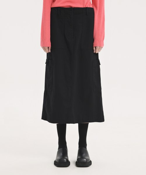 W Fatigue Skirt, Black