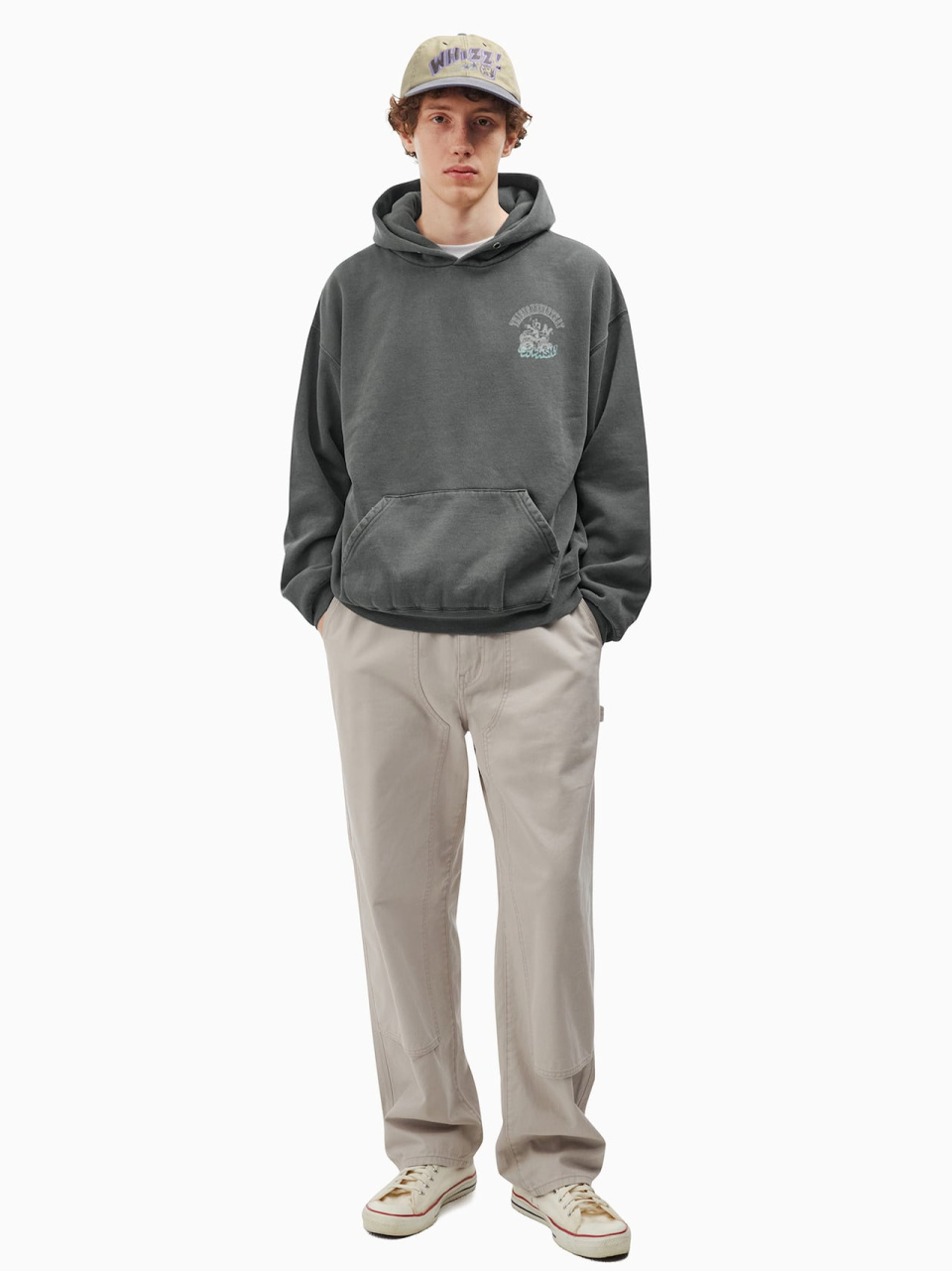MUSINSA | thisisneverthat® TNT Felix Archive Hoodie Dark Gray