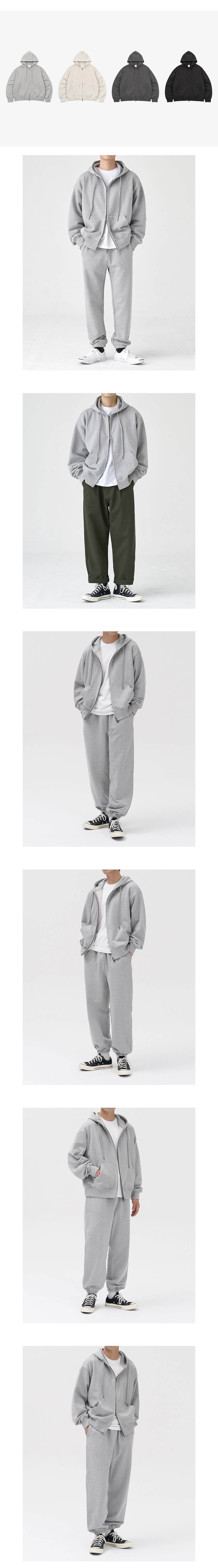 パーカー・フーディ TOFFEE 2WAY SWEAT HOODIE UP MELANGE GREY TAF-2WHZU01MG 210.jpg