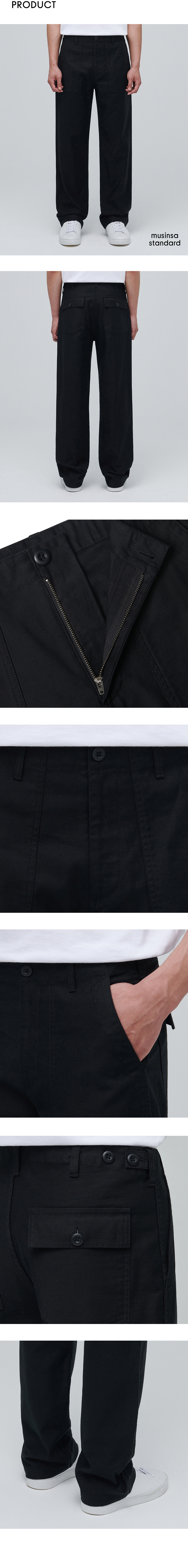MUSINSA | MUSINSA STANDARD REPLICA FATIGUE PANTS [BLACK]