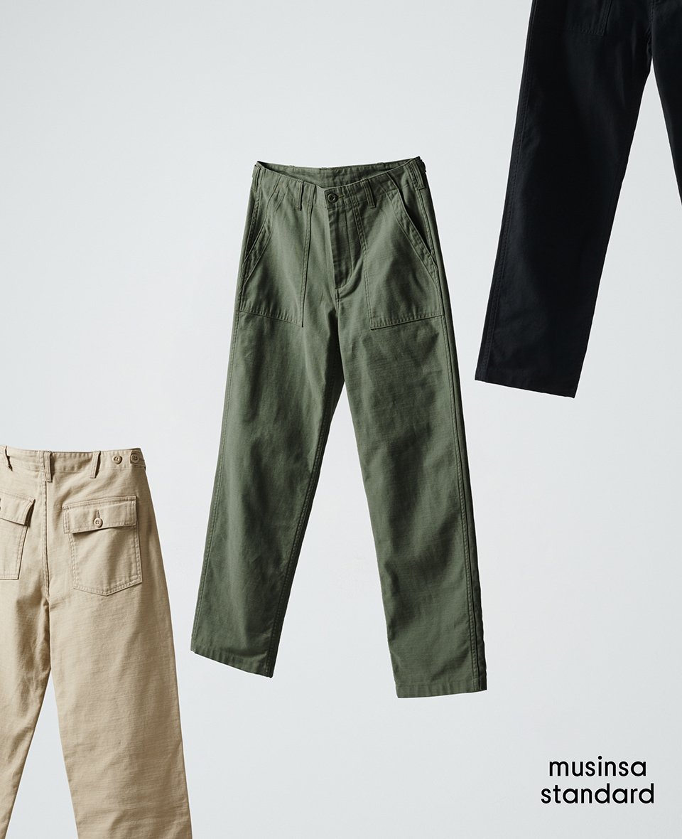MUSINSA | MUSINSA STANDARD REPLICA FATIGUE PANTS [BLACK]