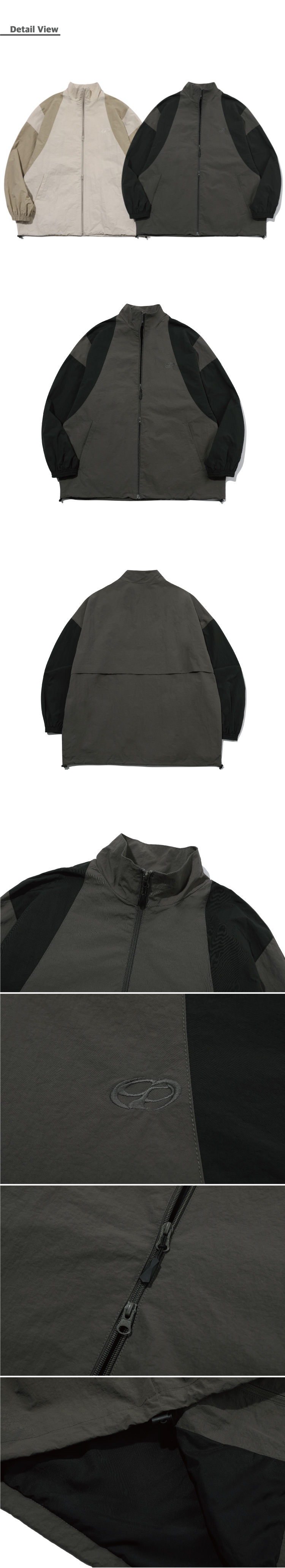 MUSINSA | CPGN STUDIO Oversized track jacket dark black