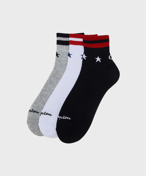 멀티컬러 쿼터랭스 삭스 3켤레 Star
