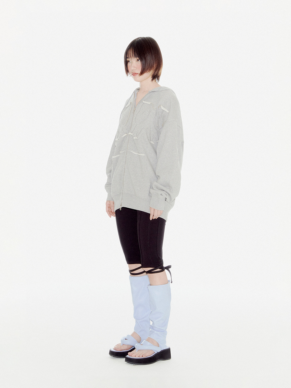 YOUHEE RIBBON HOOD ZIP-UP 상세 이미지 17
