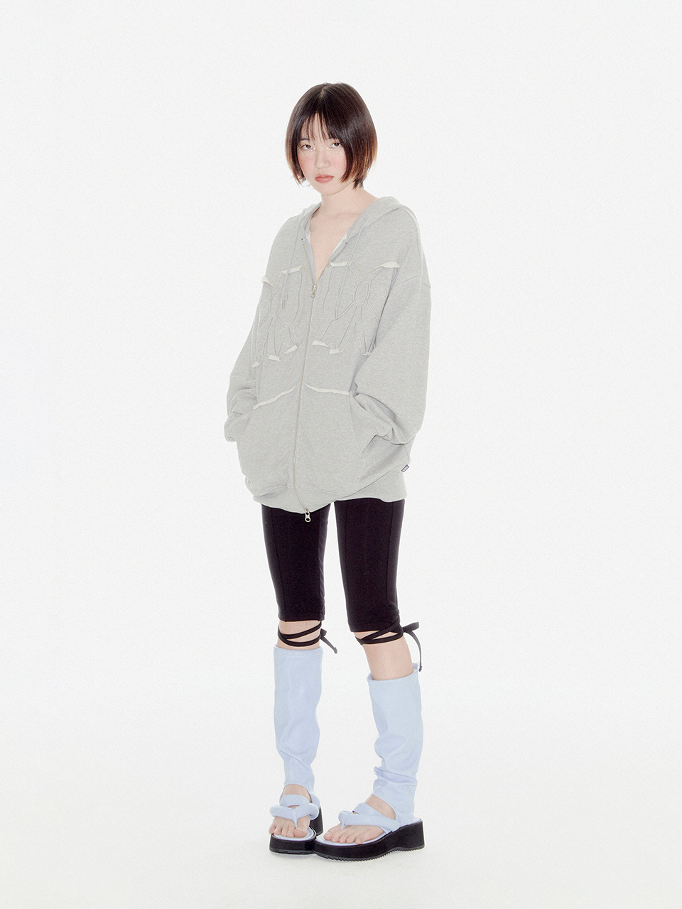 YOUHEE RIBBON HOOD ZIP-UP 상세 이미지 21