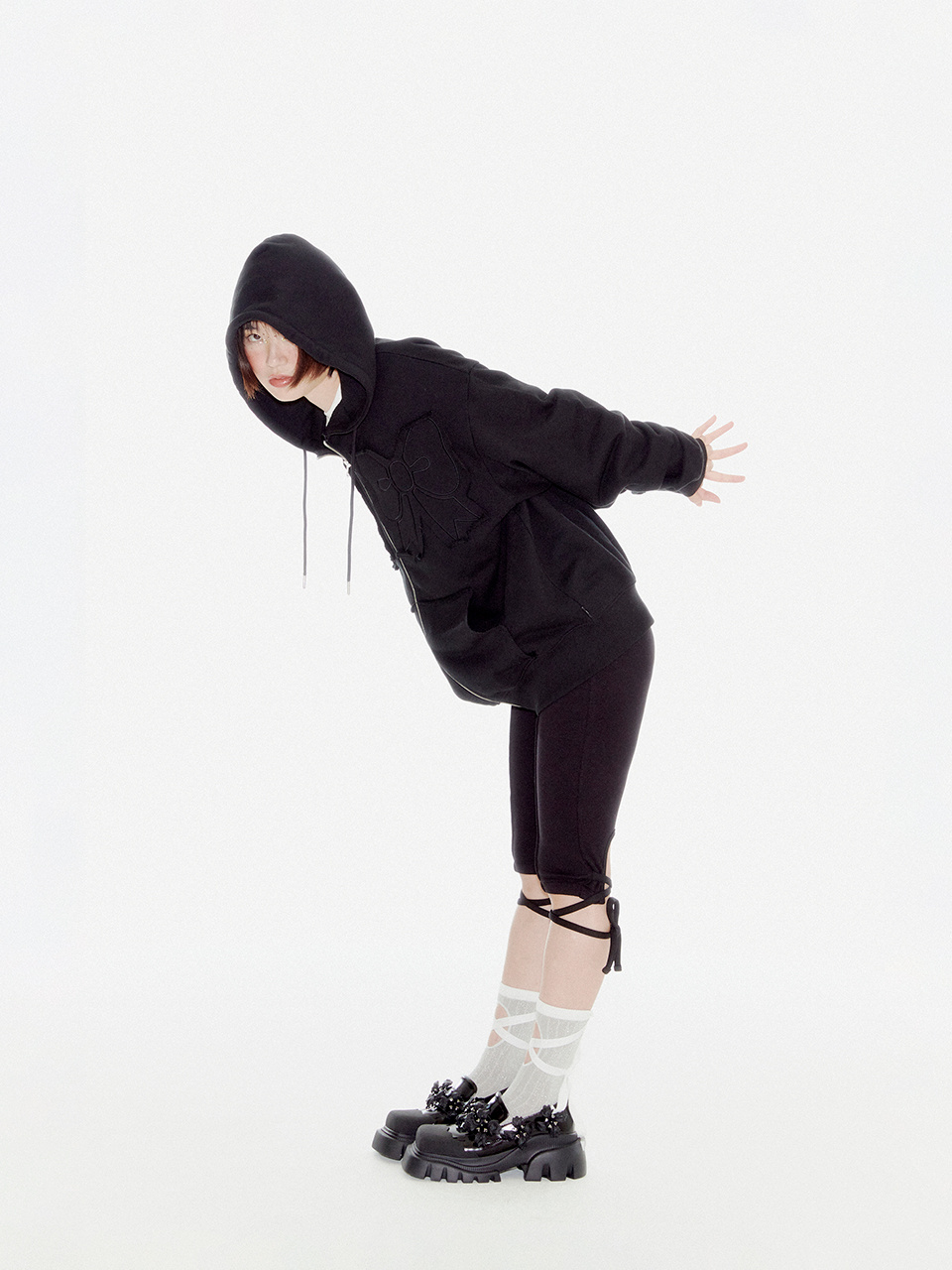 YOUHEE RIBBON HOOD ZIP-UP 상세 이미지 15