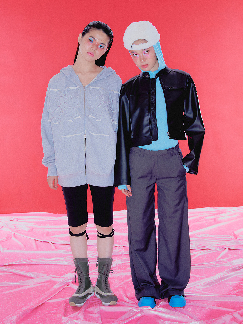 YOUHEE RIBBON HOOD ZIP-UP 상세 이미지 5