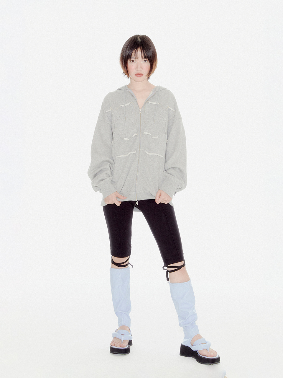 YOUHEE RIBBON HOOD ZIP-UP 상세 이미지 20