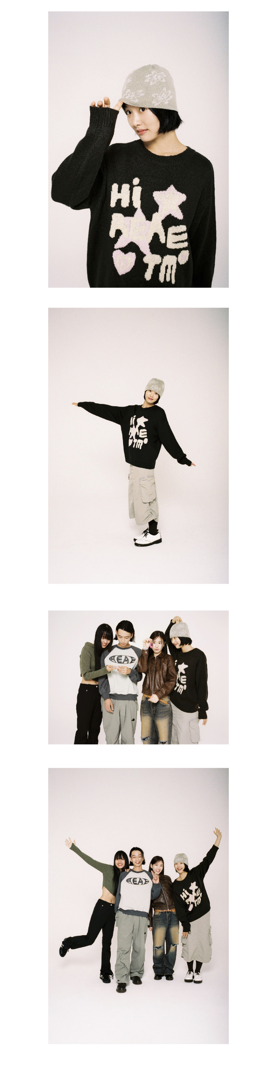 AEAE★韓国★人気★Jacquard Flower Beanie 3色 リバーシブル AEAE☆韓国☆人気☆Jacquard Flower Beanie 3色 リバーシブル