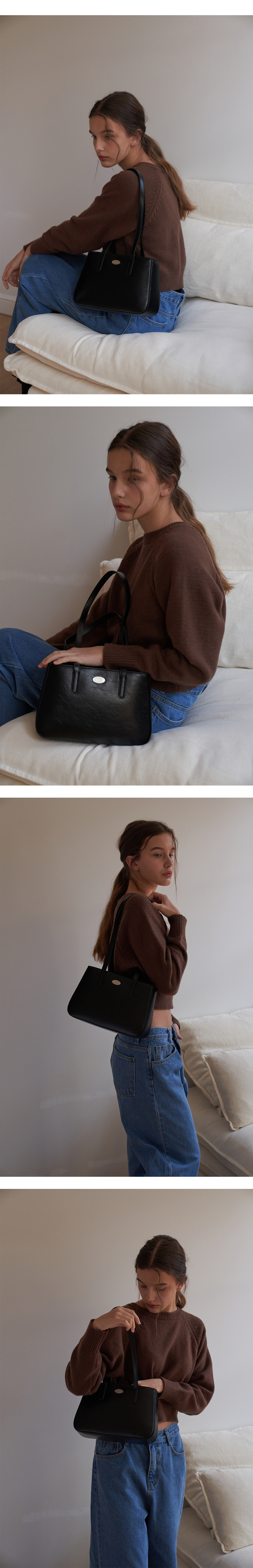 ★dumaro★ Staff Ladder Shoulder Bag Lavender PARIS 15 - TOGO LEATHER SATCHEL BAG - LAVENDER