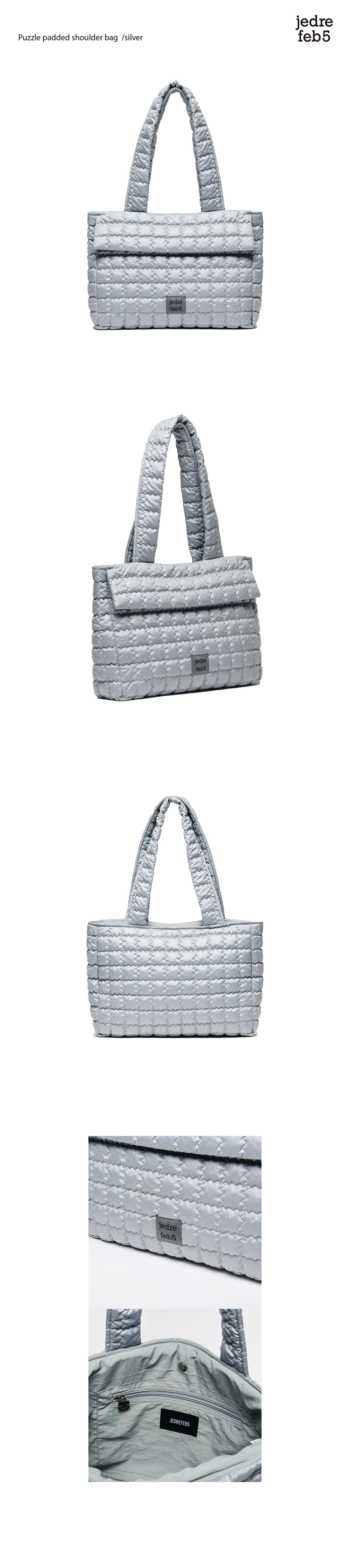 MUSINSA | JEDREFEB5 Puzzle Padded Shoulder Bag 7 Colors